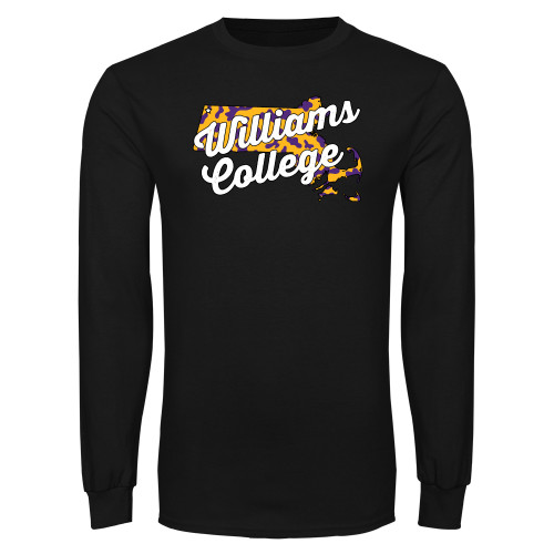  Black Long Sleeve T Shirt - MA Eph Cow Pattern