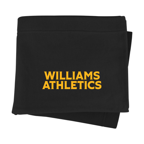  Black Sweatshirt Blanket - Athletics Wordmark