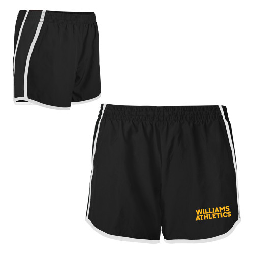  Womens Black/White Team Short - Athletics Wordmark