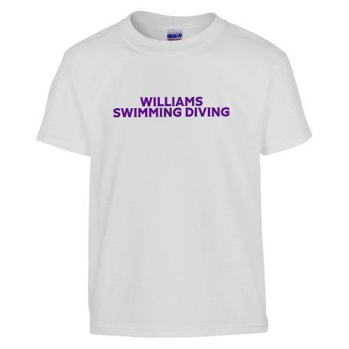  Youth White T Shirt - Williams Swimming Diving