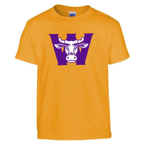  Youth Gold T Shirt - W Ephelia Head