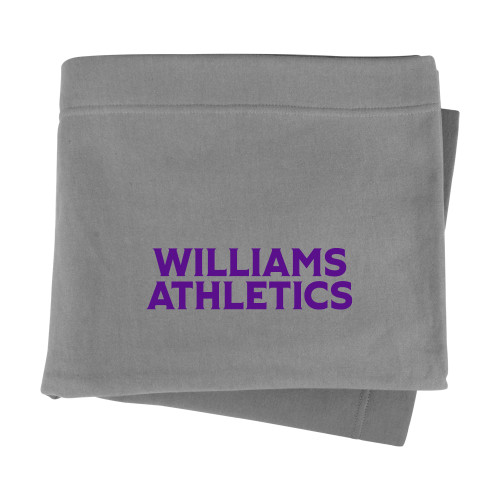  Grey Sweatshirt Blanket - Athletics Wordmark
