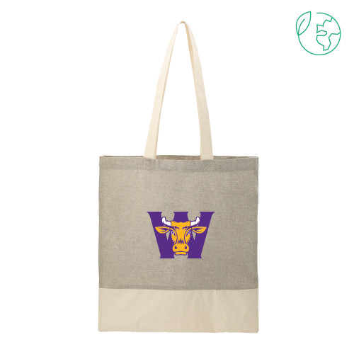  Split Recycled Grey Cotton Twill Convention Tote - W Ephelia Head