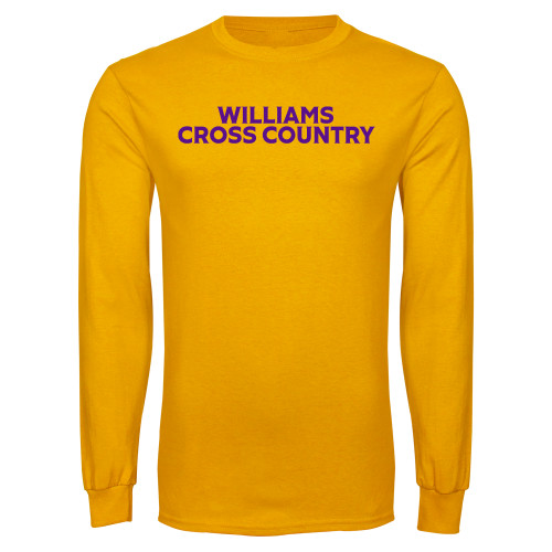  Gold Long Sleeve T Shirt - Williams Cross Country