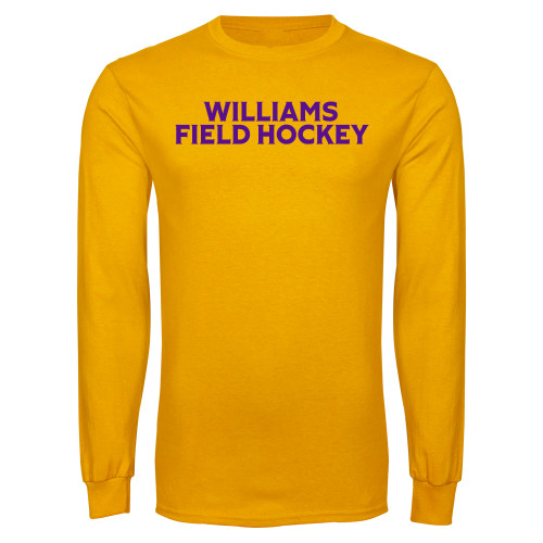  Gold Long Sleeve T Shirt - Williams Field Hockey