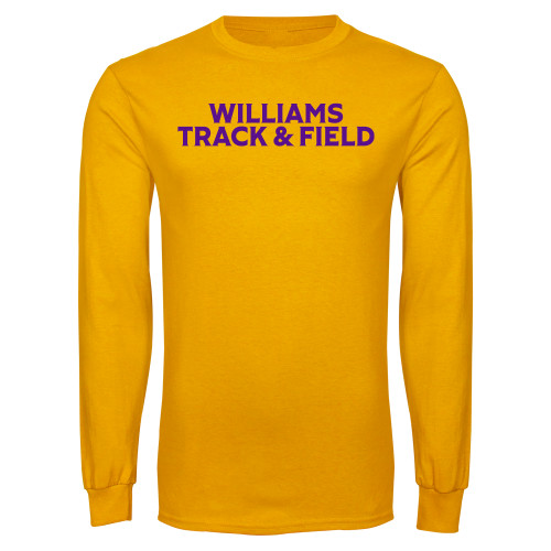  Gold Long Sleeve T Shirt - Williams Track and Field