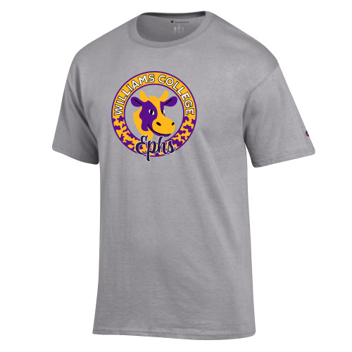  Champion Oxford Grey T Shirt - Ephs Cow Pattern Circle