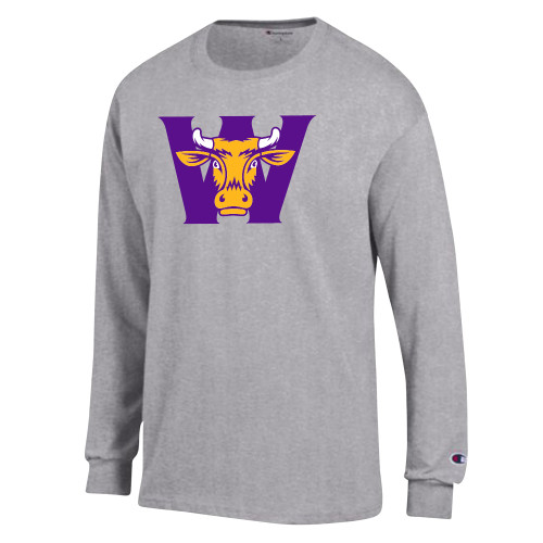  Champion Oxford Grey Long Sleeve T Shirt - W Ephelia Head