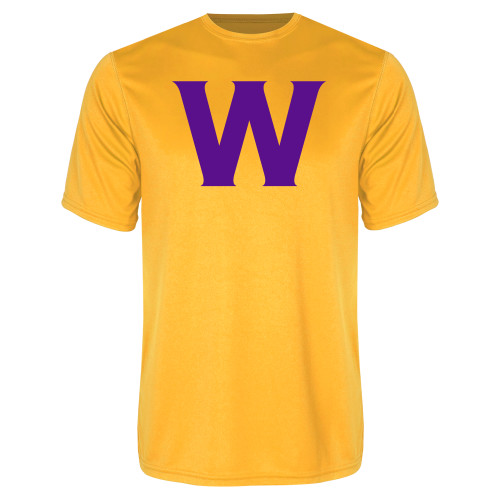  Gold Performance Tee - W Logo