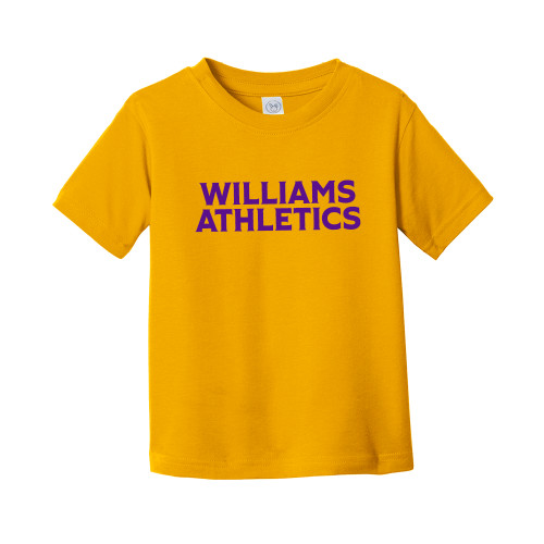  Toddler Gold T Shirt - Athletics Wordmark