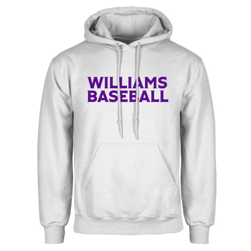  White Fleece Hoodie - Williams Baseball