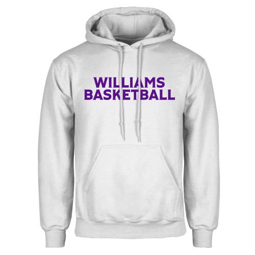  White Fleece Hoodie - Williams Basketball
