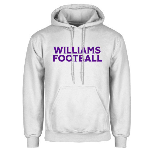  White Fleece Hoodie - Williams Football
