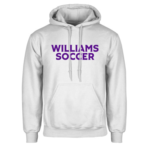  White Fleece Hoodie - Williams Soccer