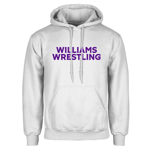  White Fleece Hoodie - Williams Wrestling