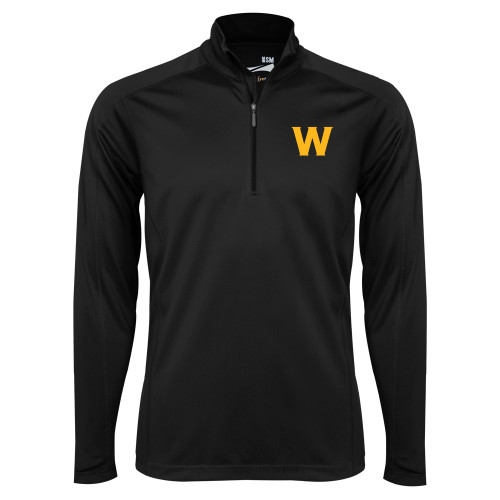  Syntrel Black Interlock 1/4 Zip - W Logo
