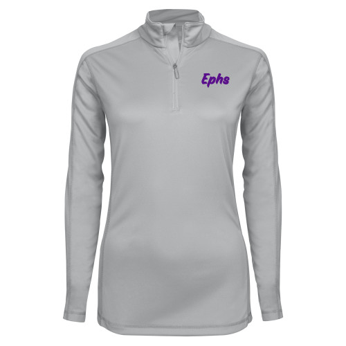  Syntrel Womens Platinum Interlock 1/4 Zip - Ephs Logo