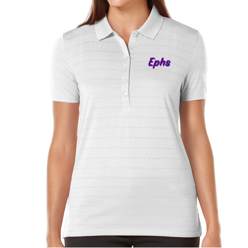  Callaway Womens White Opti Vent Polo - Ephs Logo
