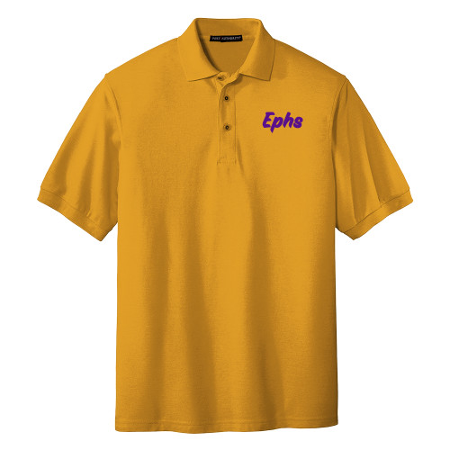  Gold Silk Touch Polo - Ephs Logo