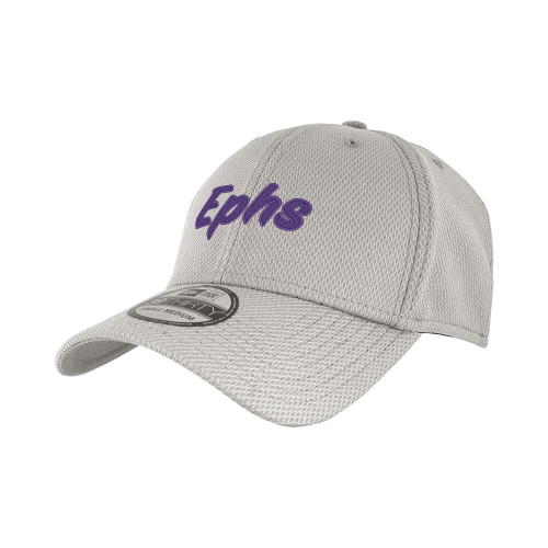  New Era Light Grey Diamond Era 39Thirty Stretch Fit Hat - Ephs Logo