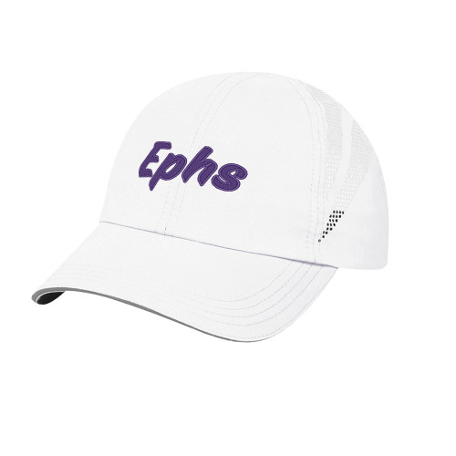  Womens White Performance Cap - Ephs Logo