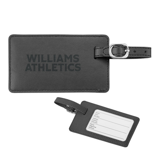  Neoskin Black Luggage Tag - Athletics Wordmark Engraved