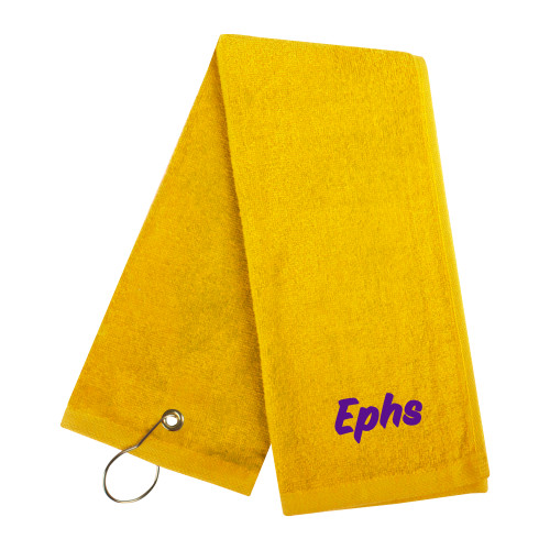 Gold Golf Towel - Ephs Logo
