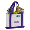 Thumbnail image for  Contender White/Purple Canvas Tote