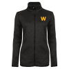 Thumbnail image for  Womens Black Heather Fleece Jacket