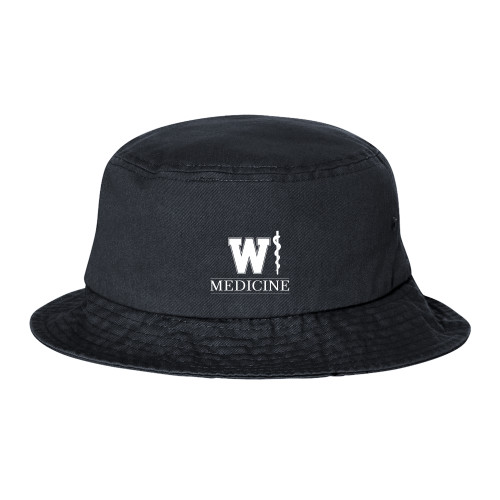 WMed Sportsman Black Bucket Hat