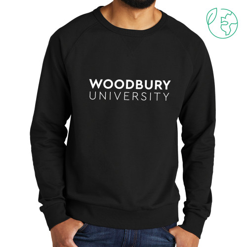 Woodbury Allmade Black Organic French Terry Crewneck Sweatshirt