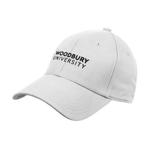 Woodbury White Structured Adjustable Pro Style Hat