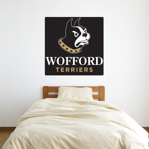  3 ft x 3 ft Fan WallSkinz - Wofford Terriers w/ Terrier