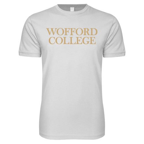  Next Level White SoftStyle T Shirt - Wofford College Stacked