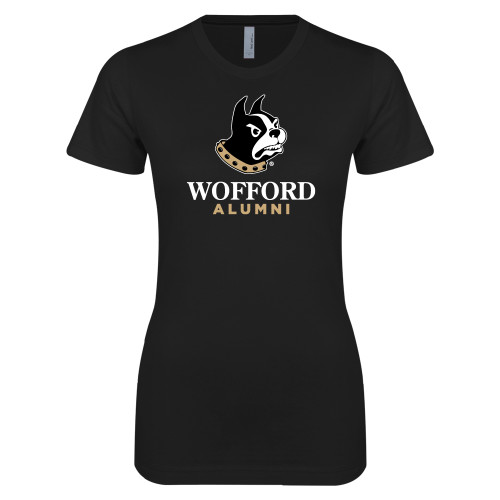  Next Level Womens Black Boyfriend Tee - Alumni