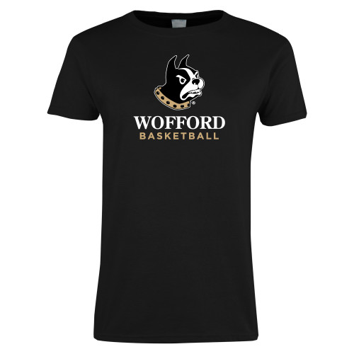  Womens Black Short Sleeve Tee - Basketball