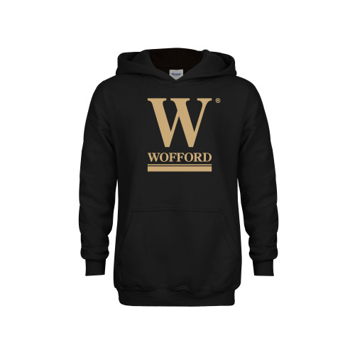  Youth Black Fleece Hoodie - W Wofford
