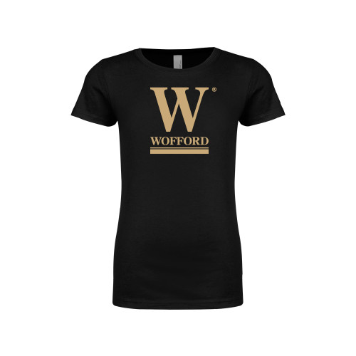  Next Level Girls Black Fashion Fit T Shirt - W Wofford