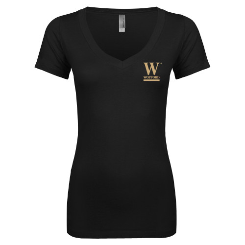  Next Level Womens Black Ideal V Tee - W Wofford