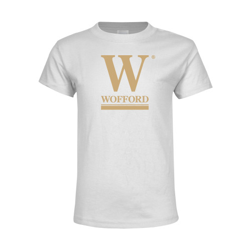  Youth White T Shirt - W Wofford