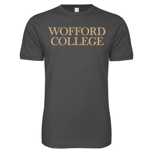  Next Level Charcoal SoftStyle T Shirt - Wofford College Stacked