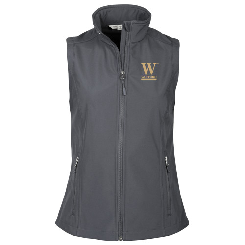  Womens Charcoal Core Softshell Vest - W Wofford