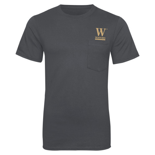  Charcoal T Shirt w/Pocket - W Wofford