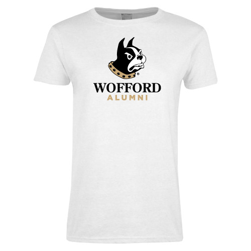  Womens White Short Sleeve Tee - Alumni