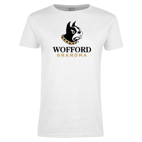  Womens White Short Sleeve Tee - Grandma