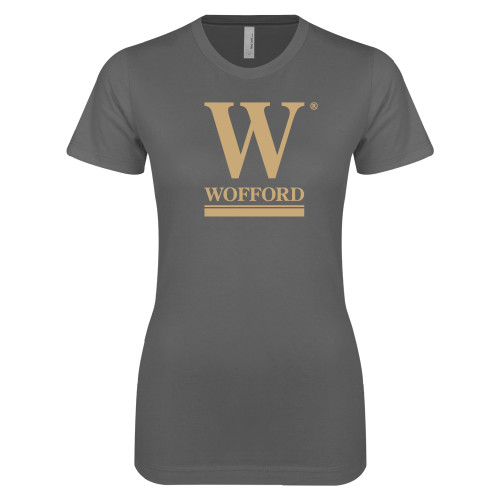  Next Level Womens Charcoal Boyfriend Tee - W Wofford