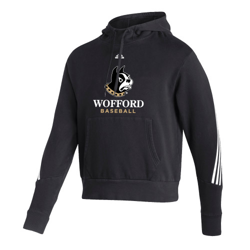  Adidas Black Pullover Hood - Adidas Wofford Baseball