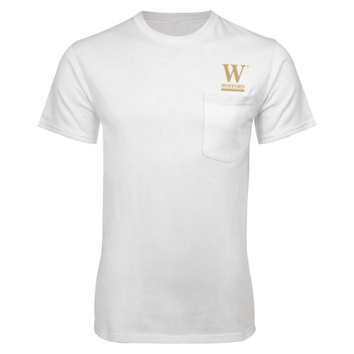  White T-Shirt w/Pocket - W Wofford