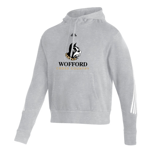  Adidas Medium Grey Heather Pullover Hood - Adidas Wofford Cross Country