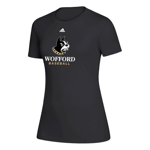  Adidas Womens Black Creator Performance Tee - Adidas Wofford Baseball